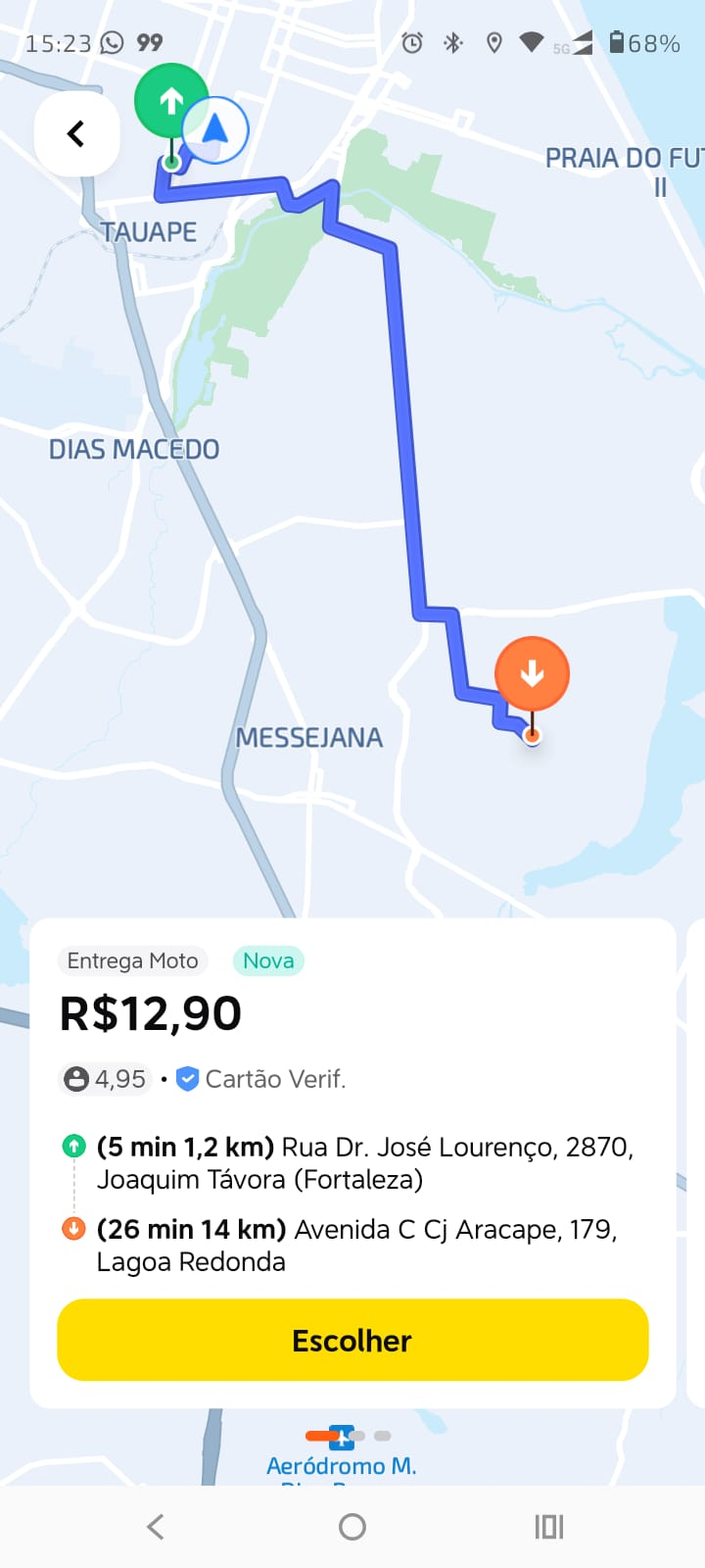 Corrida na 99